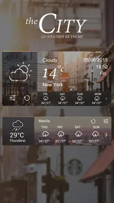 City GO Weather Widget Theme android App screenshot 0